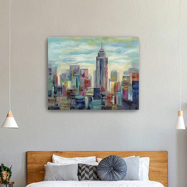 Wildon Home® Vibrant NYC Skyline Canvas Wall Art Wayfair